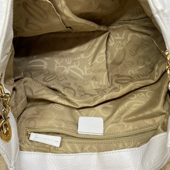 Bebe White Leather Shoulder Bag - Picture 7 of 9